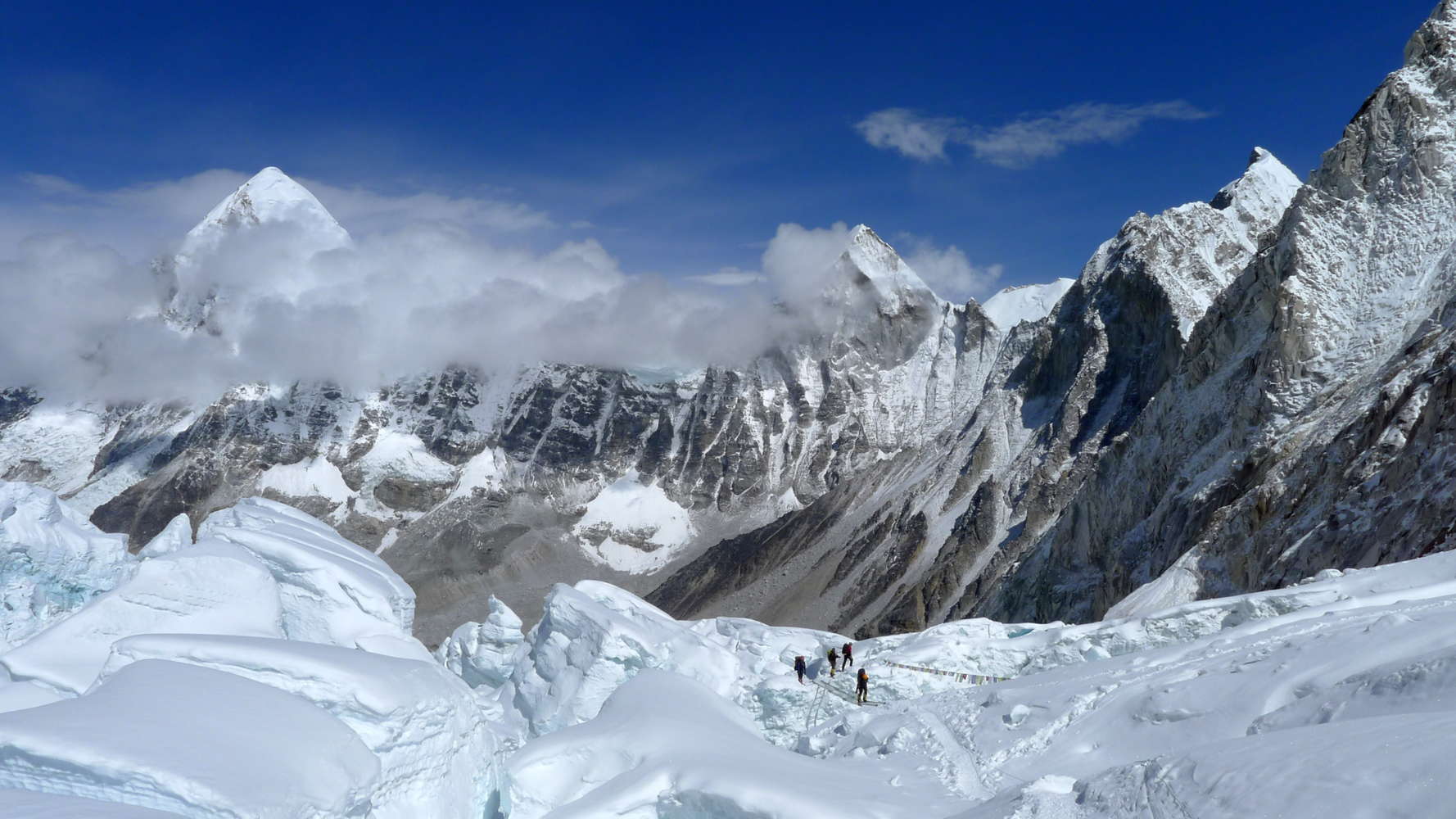 Khumbu Icefall upper section