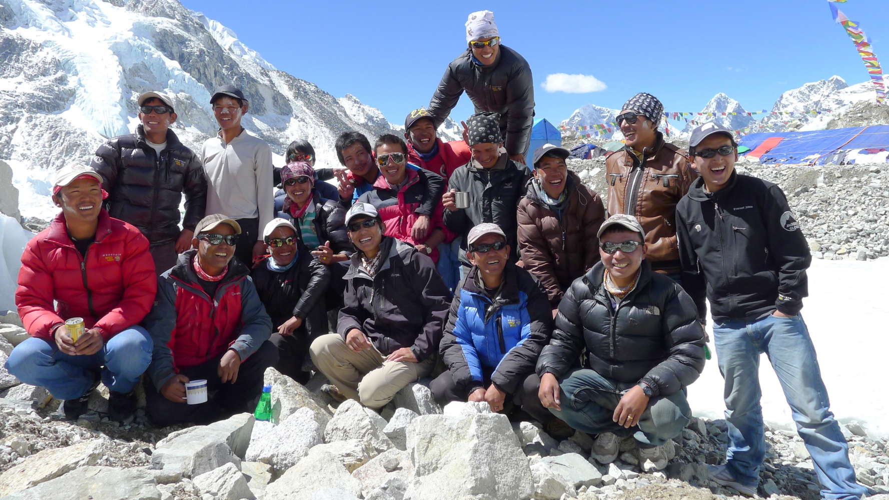 Our fabulous Sherpa Team, Base Camp
