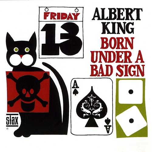Allmusic album Review : Albert King recorded a lot in the early 60s, including some classic sides, but they never quite hit the mark. They never gained a large audience, nor did they really capture the ferocity of his single-string leads. Then he signed with Stax in 1966 and recorded a number of sessions with the house band, Booker T. & the MGs, and everything just clicked. The MGs gave King supple Southern support, providing an excellent contrast to his tightly wound lead guitar, allowing to him to unleash a torrent of blistering guitar runs that were profoundly influential, not just in blues, but in rock & roll (witness Eric Claptons unabashed copping of King throughout Creams Disraeli Gears). Initially, these sessions were just released as singles, but they were soon compiled as Kings Stax debut, Born Under a Bad Sign. Certainly, the concentration of singles gives the album a consistency -- these were songs devised to get attention -- but, years later, its astounding how strong this catalog of songs is: "Born Under a Bad Sign," "Crosscut Saw," "Oh Pretty Woman," "The Hunter," "Personal Manager," and "Laundromat Blues" form the very foundation of Albert Kings musical identity and legacy. Few blues albums are this on a cut-by-cut level; the songs are exceptional and the performances are rich, from Kings dynamic playing to the Southern funk of the MGs. It was immediately influential at the time and, over the years, it has only grown in stature as one of the very greatest electric blues albums of all time. born_under_a_bad_sign