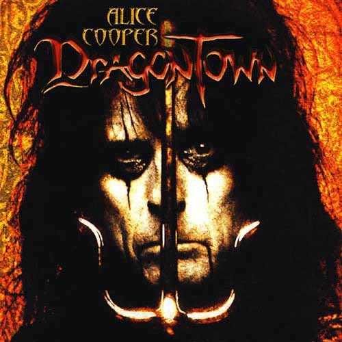 Allmusic album Review : Dragontown continues the assault of Alice Coopers gift to the new millennium that was Brutal Planet. Considered a third chapter of a trilogy initiated by 1994s The Last Temptation, this shadowy production plays like hardcore in slow motion. There is no one identifiable song like "Gimme" or "Brutal Planet" from the last episode, but the production values are high and the innovative riffs consistent. This work stands on its own, chock-full of the dark prince of pops nasty humor. "Its Much Too Late" is supposed to be for John Lennon, but the Beatlesque backing vocals sound like Carole Kings hit from Tapestry on hard drugs. There are references to the sacrilege spread out over Lennons work from Plastic Ono Band to Imagine, but here Alice takes off the gloves and gives the church the finger: "Im sending you all to hell/Im tired and Im wired here...." Continuing the dismal discourse of the previous record, Cooper takes Ray Davies advice in a way the Kinks leader never could -- A.C. actually gives the fans what they want. "The Sentinel" is some creature of the devil out there harvesting souls -- possibly the souls of dead rock & rollers. The ode to Elvis Presley is a bit more unnerving: "Disgraceland" is metal rockabilly with blazing guitars -- "Went to the pearly gates/Said Im uh here to sing/And Peter said, Well son, you see we already got ourselves a king." If you dont think Alice Cooper is the Bob Dylan of nastiness, you clearly havent followed his pernicious poetry over the years. (Hasnt everyone tried too hard to like Bob Dylans Love and Theft? Do you really think it will have a place in history as solid as "Like a Rolling Stone" or "Ballad of a Thin Man"?) Where Mariah Carey goes through the motions and wonders why no one cares, Alice Cooper proves that he still does care. This might not be as platinum as Trash or as explosive as Killer, but the older, wiser Alice Cooper devastates with subtle intensity and venomous lyrics. The 12-page booklet inside the very Halloweenish cover contains print that is much too small, but the great photos are exactly what the fans crave: Alice showing the world he was Freddy Krueger long before that character came to life. "Every Woman Has a Name" is a beautiful evil ballad, a throwback to the days of "How You Gonna See Me Now," only Coopers vocals are even better years later; he is a great singer, the Perry Como of hate. Its too bad the songs are so utterly negative -- at ten minutes shy of an hour, this album succeeds in going further down into the depths and would be a perfect horror movie soundtrack. If you cant figure out who "I Just Wanna Be God" is about you havent read your Bible. "Im the omnipresent ruler of the human race...I was born to rock/I was born to rule." Alice Cooper narrates from the first person, the Devils frustrations are the angst that punks, metal heads, and rappers are floundering around looking for. "I Just Wanna Be God" is rap in slow motion -- a loud, sludgy dirge. It explodes after the ballad and disintegrates into "The Sentinel." If St. Peter stands by the pearly gates, then Alice Cooper is putting in his nomination to be the guardian of hells entry point. He should be careful what he wishes for. From the blitz that is "Triggerman," which opens the album, to the crunching conclusion, this album is so good that it appears Alice has already landed the job. Listener beware. dragontown
