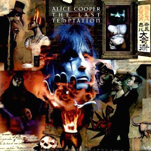 Allmusic album Review : Though Alice Coopers 1989 comeback gave him his first hit album in over a decade, the Trash record left some diehard fans disappointed, as did 1991s Hey Stoopid. Many listeners felt that Cooper had sold himself short, now completely focusing on sleazy sexual anthems, making him just another face in the heavy metal crowd. By the time The Last Temptation was released in 1994, the hair band fad that had fueled Coopers return was dead, and Cooper was obviously aware of its downfall -- the album sounds almost nothing like its two predecessors. Instead of relating to such albums as Motley Crues Dr. Feelgood, Last Temptation seems more similar to Ozzy Osbournes No More Tears. Thematically, the record returns to mostly conceptual songs, such as "Nothings Free," "Youre My Temptation," and "Cleansed by Fire." Though the album still has a few goofy interruptions, such anthems as "Lost in America" nonetheless boast more originality than anything off of Hey Stoopid or Trash. Far surpassing anything Cooper recorded in almost 20 years, The Last Temptation is unquestionably some of his best work. the_last_temptation