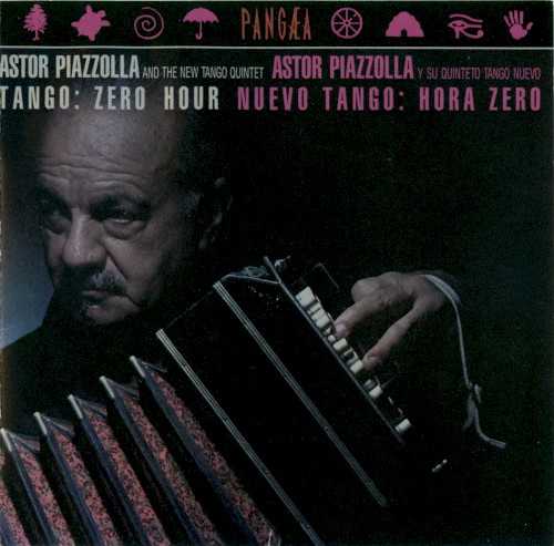 Allmusic album Review : Considered by Piazzolla to be his best work, 1986s Tango Zero Hour was the culmination of a career that began in Argentina in the 1930s. Piazzolla started out auspiciously enough working with one of the brightest lights of the classic tango era, singer Carlos Gardél. After Gardéls tragic death in 1935 (by turning down an offer to tour with the singer at the age of 13, Piazzolla amazingly avoided the plane crash that killed Gardél), Piazzolla went on to perfect his bandoneón playing in various tango bands during the 40s and 50s, eventually studying with Nadia Boulanger in Paris. Like she did with so many other great talents like Aaron Copland and Quincy Jones, Boulanger encouraged Piazzolla to find a new way of playing his countys music. Piazzolla began experimenting and soon enough perfected what is now known as "nuevo tango." Moving tango music into the more serious area of high-art composition, Piazzolla added eccentric and, at times, avant-garde touches to the traditional format; he gained the appreciation of adventurous music lovers worldwide while alienating tango purists back home. Tango Zero Hour is the fruition of his groundbreaking work and one of the most amazing albums released during the latter years of the 20th century. Joined by his Quinteto Tango Nuevo featuring violin, piano, guitar, and bass, Piazzolla offers up seven original tango gems that take in the noirish, "Zero Hour" world found between midnight and dawn. Essential for all music lovers. nuevo_tango_hora_zero