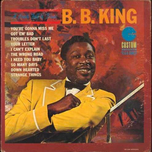 Allmusic album Review : Its been speculated that Blues in My Heart was recorded in late 1961 right before B.B. King left Modern for ABC, possibly with everything getting cut in one session. If that was the case, it might account for the grind-it-out feel of these ten small-combo sides (probably with Plas Johnson on sax and Maxwell Davis on keyboards), which are lacking in noteworthy songs, with the possible exception of "Downhearted" (aka "How Blue Can You Get?"). King, of course, brings committed singing and playing to the session; he was too much of a pro to give anything less than that to everything he did in the studio back then. Even by the adjusted standards of Kings brand of urban blues, however, these songs just sound too similar to each other to rate among his better work, often sticking to a slow to midtempo shuffle and nearly identical chord progressions. Fact is, when "Troubles Dont Last" follows "Got Em Bad," the arrangements so similar that at first youre wondering whether its "Got Em Bad, Pt. 2" (though it isnt). "Downhearted" does have a renowned if slightly cruel lyric, though, especially when King changes to a stuttering tempo and complains, "I gave you seven children/And now you want to give them back!" Still, even that particular song was done more memorably on Kings famous concert album Live at the Regal a few years later. Note that the version of "Got Em Bad" is different from the one that came out on a Kent single in 1965, which added a Maxwell Davis piano overdub. blues_in_my_heart