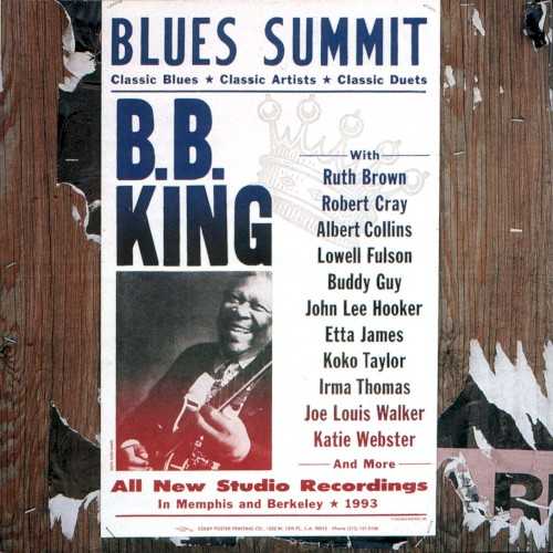 Allmusic album Review : On this release, King comes close to equaling his past triumphs on small independent labels in the 50s and 60s. Hes ditched the psuedo-hip production fodder and cut a 12-song set matching him with blues peers. His duets with Buddy Guy, John Lee Hooker, and Albert Collins are especially worthy, while the songs with Koko Taylor, Ruth Brown, and Irma Thomas have some good-natured banter and exchanges, as well as tasty vocals. The master gives willing pupils Joe Louis Walker and Robert Cray valuable lessons on their collaborations. Theres also a medley in which King invokes the spirit of his chitlin circuit days, taking the vocal spotlight while his Orchestra roars along underneath. blues_summit