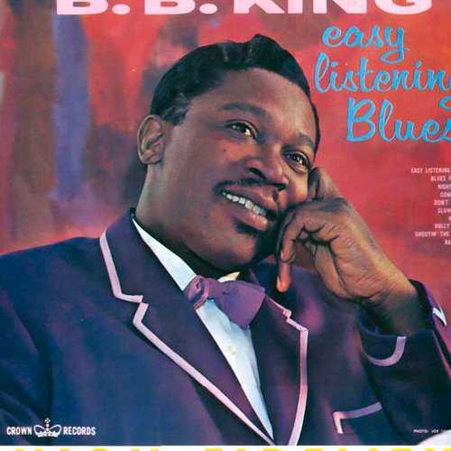 Allmusic album Review : "Easy Listening Blues" is a bit of an oxymoron, especially in the hands of B.B. King, who might be smooth and urbane in some respects, but whos rarely recorded music that could be categorized as easy listening. Thats the title that Crown used, however, for this all-instrumental 1962 collection. Just prior to leaving Modern for ABC, King did a lot of recording that Modern milked for sides to put out after hed left the company, and some think these tracks were laid down in late 1961 as part of Moderns demand. Since a big part of the pleasure of listening to B.B. King is hearing his voice, and hearing the songs he wrote and interpreted, an all-instrumental album -- no matter how competently done -- is almost bound to sound like somethings missing. And although this is a competent record, its got to rank as one of his less essential efforts, the ten numbers often sounding like warm-up tunes or background generic blues club filler, hastily ground out to meet a quota. That doesnt mean that its worthless -- the tunes are pleasant if unimaginative, and King plays with his usual authority, making occasional nods toward the rock & roll twist craze in cuts like "Night Long" and "Hully Gully Twist" (aka "Hully Gully"). easy_listening_blues