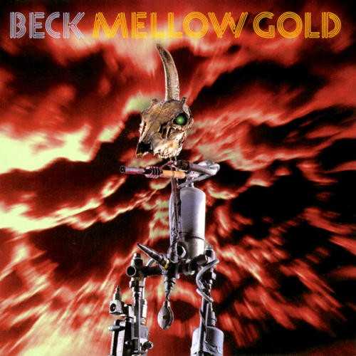 Allmusic album Review : From its kaleidoscopic array of junk-culture musical styles to its assured, surrealistic wordplay, Becks debut album, Mellow Gold, is a stunner. Throughout the record, Beck plays as if there are no divisions between musical genres, freely blending rock, rap, folk, psychedelia, and country. Although his inspired sense of humor occasionally plays like hes a smirking, irony-addled hipster, his music is never kitschy, and his wordplay is constantly inspired. Since Mellow Gold was pieced together from home-recorded tapes, it lacks a coherent production, functioning more as a stylistic sampler: there are the stoner raps of "Loser" and "Beercan," the urban folk of "Pay No Mind (Snoozer)," the mock-industrial onslaught of "Mutherfuker," the garagey "Fuckin With My Head (Mountain Dew Rock)," the trancy acoustic "Blackhole," and the gently sardonic folk-rock of "Nitemare Hippy Girl." Its a dizzying demonstration of musical skills, yet its all tied together by a simple yet clever sense of songcraft and a truly original lyrical viewpoint, one thats basic yet as colorful as free verse. By blending boundaries so thoroughly and intoxicatingly, Mellow Gold established a new vein of alternative rock, one that was fueled by ideas instead of attitude. mellow_gold