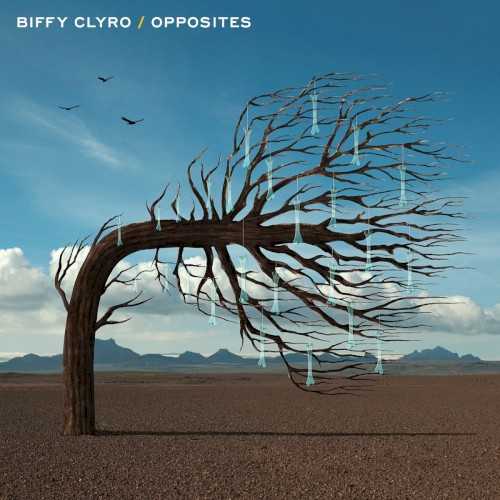 Allmusic album Review : Biffy Clyros 2013 album, Opposites, is the bands sixth studio effort and follows up the bands hugely successful 2009 Mercury Prize-nominated release, Only Revolutions. Whether appreciated as a double- or single-disc album (the band released both versions), Opposites is a sprawling, ambitious work that once again finds the Scottish rock trio balancing its prog rock inclinations with its undeniable talent for mainstream, radio-ready pop. In that sense, Biffy Clyro are certainly one of the most album-oriented, 70s-style rock acts of their generation -- though their sound is hardly retro. On the contrary, with lead singer/guitarist Simon Neil belting in a thick brogue over the bands knotty, metal-influenced arrangements, Biffy Clyro come off more like a Scottish version of Fugazi than, say, a classic rock band like Rush, although there is a twinge of nerd-rock power here, too. There is something very concept album-esque about Biffy Clyros Opposites, especially when taken in the entire two-disc format. Its very laser light show-friendly, as many of the songs here are heavy with loud guitars, frenetic drumming, and intricate, multi-layered arrangements. Primarily, however, the album rides on the kind of anthemic, crowd-pleasing pop songs that made Only Revolutions such a success. Where last time we got the melodic bombast of "Mountains" and "Many of Horror," here we get the equally as wide-eyed "Sounds Like Balloons" and the romantic, soundtrack-ready "Biblical." Ultimately, Biffy Clyros gift as a band is to craft songs that balance immediately catchy hooks with complex arrangements that only help to reinforce the drama of the pop moment. Thankfully, there are plenty of these dichotomous yet rapturous moments on Opposites. opposites