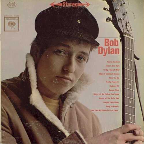 Allmusic album Review : Bob Dylans first album is a lot like the debut albums by the Beatles and the Rolling Stones -- a sterling effort, outclassing most, if not all, of what came before it in the genre, but similarly eclipsed by the artists own subsequent efforts. The difference was that not very many people heard Bob Dylan on its original release (originals on the early-60s Columbia label are choice collectibles) because it was recorded with a much smaller audience and musical arena in mind. At the time of Bob Dylans release, the folk revival was rolling, and interpretation was considered more important than original composition by most of that audience. A significant portion of the record is possessed by the style and spirit of Woody Guthrie, whose influence as a singer and guitarist hovers over "Man of Constant Sorrow" and "Pretty Peggy-O," as well as the two originals here, the savagely witty "Talkin New York" and the poignant "Song to Woody"; and its also hard to believe that he wasnt aware of Jimmie Rodgers and Roy Acuff when he cut "Freight Train Blues." But on other songs, one can also hear the influences of Bukka White, Blind Lemon Jefferson, Blind Willie Johnson, and Furry Lewis, in the playing and singing, and this is where Dylan departed significantly from most of his contemporaries. Other white folksingers of the era, including his older contemporaries Eric Von Schmidt and Dave Van Ronk, had incorporated blues in their work, but Dylans presentation was more in your face, resembling in some respects (albeit in a more self-conscious way) the work of John Hammond, Jr., the son of the man who signed Dylan to Columbia Records and produced this album, who was just starting out in his own career at the time this record was made. Theres a punk-like aggressiveness to the singing and playing here. His raspy-voiced delivery and guitar style were modeled largely on Guthries classic 40s and early-50s recordings, but the assertiveness of the bluesmen he admires also comes out, making this one of the most powerful records to come out of the folk revival of which it was a part. Within a year of its release, Dylan, initially in tandem with young folk/protest singers like Peter, Paul & Mary and Phil Ochs, would alter the boundaries of that revival beyond recognition, but this album marked the pinnacle of that earlier phase, before it was overshadowed by this artists more ambitious subsequent work. In that regard, the two original songs here serve as the bridge between Dylans stylistic roots, as delineated on this album, and the more powerful and daringly original work that followed. One myth surrounding this album should also be dispelled here -- his version of "House of the Rising Sun" here is worthwhile, but the version that was the inspiration for the Animals recording was the one by Josh White. bob_dylan