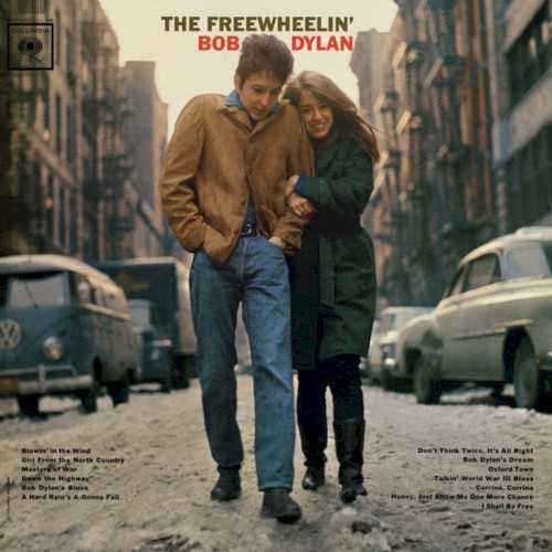 Allmusic album Review : Its hard to overestimate the importance of The Freewheelin Bob Dylan, the record that firmly established Dylan as an unparalleled songwriter, one of considerable skill, imagination, and vision. At the time, folk had been quite popular on college campuses and bohemian circles, making headway onto the pop charts in diluted form, and while there certainly were a number of gifted songwriters, nobody had transcended the scene as Dylan did with this record. There are a couple (very good) covers, with "Corrina Corrina" and "Honey Just Allow Me One More Chance," but they pale with the originals here. At the time, the social protests received the most attention, and deservedly so, since "Blowin in the Wind," "Masters of War," and "A Hard Rains A-Gonna Fall" werent just specific in their targets; they were gracefully executed and even melodic. Although theyve proven resilient throughout the years, if thats all Freewheelin had to offer, it wouldnt have had its seismic impact, but this also revealed a songwriter who could turn out whimsy ("Dont Think Twice, Its All Right"), gorgeous love songs ("Girl From the North Country"), and cheerfully absurdist humor ("Bob Dylans Blues," "Bob Dylans Dream") with equal skill. This is rich, imaginative music, capturing the sound and spirit of America as much as that of Louis Armstrong, Hank Williams, or Elvis Presley. Dylan, in many ways, recorded music that equaled this, but he never topped it. the_freewheelin_bob_dylan