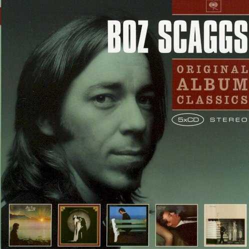 Allmusic album Review : This Sony UK entry in the Original Albums Classics series contains five Boz Scaggs recordings; one of which is a true classic, two more which should be, and two more middling albums. These are the remastered versions of these recordings. The inarguable standout in the pack is the legendary Silk Degrees album from 1976, which includes, as bonus cuts, three live versions of tunes on the album’s track list: “What Can I Say,” It’s Over,” and “Jump Street.” Two very important recordings in Scaggs’ catalog that are included here both preceded Silk Degrees: Moments, issued in 1971, reveals (whether he admits it or not) Van Morrison’s influence on the singer and songwriter. Here, Scaggs is moving more directly into blue-eyed soul as evidenced by the stellar title cut, “We Were Always Sweethearts,” and “Near You.” Slow Dancer, issued in 1975, immediately preceded Silk Degrees and finds Scaggs digging deeper into the blue-eyed soul vein while actively seeking a bigger, more polished, and richer palette of sounds in his production. The tunes here somehow bridge the gap between the rootsier and grittier Morrison and the theatrical, sultry, groove master Isaac Hayes. Stand-out tracks include “You Make It So Hard (To Say No),” the title cut, and a killer cover of Allen Toussaints “Hercules.” The two albums issued after Silk Degrees, 1977’s Down Two Then Left, and 1979’s Middle Man (his last album for eight years), are slick disco and post-disco soul workouts with some rock tinges. While they are less successful than their monumental predecessor, they still contain more than their share of fine tunes, and as albums, are better appreciated in the 21st century than they were in the 20th. Stand-out tracks include “Still Fallin’ for You,“ "Hollywood,” and “1993” on the former, and “Jojo” and “Breakdown Dead Ahead” on the latter. In all, this Boz Scaggs entry in the Original Album Classics series is a fine value. original_album_classics