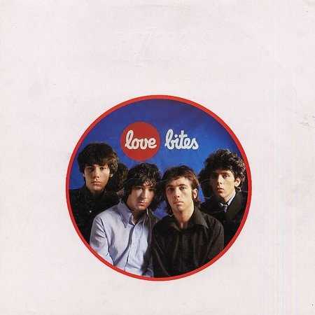 Allmusic album Review : More musically accomplished, more obsessively self-questioning, and with equally energetic yet sometimes gloomy performances, Love Bites finds the Buzzcocks coming into their own. With Devoto and his influence now fully worked out of the bands system, Shelley is the clearly predominant voice, with the exception of Diggles first lead vocal on an album track, the semi-acoustic, perversely sprightly "Love is Lies." Though the song received even further acclaim on Singles Going Steady, "Ever Fallen in Love," for many the bands signature song, appears here. With its note-perfect blend of romance gone wrong, a weirdly catchy, treated lead guitar line, and Shelleys wounded singing deserves its instant classic status, but its only one of many highlights. The opening "Real World" is one of the bands strongest: a chunky, forceful yet crisp band performance leads into a strong Shelley lyric about unrequited love and life. "Nostalgia"s strikingly mature, inventive lyrics about where ones life can lead, and the sometimes charging, sometimes quietly tense, heartbroken "Nothing Left" are two other standouts. The groups well-seasoned abilities, the members increasing reach and Martin Rushents excellent production make Love Bites shine. The Garvey/Maher rhythm section is especially fine; Mahers fills and similar small but significant touches take the music to an even higher level. His undisputed highlight is the terribly underrated concluding instrumental "Late for the Train." Originally done for a John Peel radio session and rerecorded with even more a dramatic sweep here, it gives the groups motorik/Krautrock new power. Not far behind it is "E.S.P.," a strong rock burn that only fades out at the end very slowly and subtly. love_bites