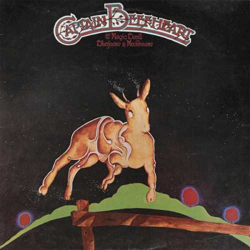Allmusic album Review : About the best one can say about 1974s Bluejeans & Moonbeams is that its not as bad as his other release of the year, Unconditionally Guaranteed. In fact, there are two tracks, the pretty reverie "Observatory Crest" and the stomping blues-rocker "Party of Special Things to Do," that are actually quite good. The rest of the album, however, is fairly dire. Recorded with anonymous studio musicians who are clearly out of their league and glossed to a soul-less polish by producer Andy DiMartino, Bluejeans & Moonbeams never catches fire even at its best, and its worst tracks -- those would be "Pompadour Swamp" and the utterly wretched proto-disco "Captains Holiday" -- are the worst things that have ever borne the Captain Beefheart name. Captain Beefheart would eventually return with the revitalized Shiny Beast (Bat Chain Puller) in 1978, but Bluejeans & Moonbeams sounds like a tired and cynical make-work project. bluejeans_moonbeams