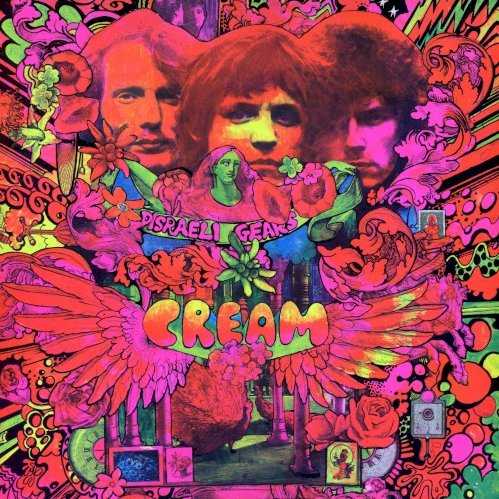 Allmusic album Review : Cream teamed up with producer Felix Pappalardi for their second album, Disraeli Gears, a move that helped push the power trio toward psychedelia and also helped give the album a thematic coherence missing from the debut. This, of course, means that Cream get further away from the pure blues improvisatory troupe they were intended to be, but it does get them to be who they truly are: a massive, innovative power trio. The blues still courses throughout Disraeli Gears -- the swirling kaleidoscopic "Strange Brew" is built upon a riff lifted from Albert King -- but its filtered into saturated colors, as it is on "Sunshine of Your Love," or its slowed down and blurred out, as it is on the ominous murk of "Tales of Brave Ulysses." Its a pure psychedelic move thats spurred along by Jack Bruces flourishing collaboration with Pete Brown. Together, this pair steers the album away from recycled blues-rock and toward its eccentric British core, for with the fuzzy freakout "Swlabr," the music hall flourishes of "Dance the Night Away," the swinging "Take It Back," and of course, the old music hall song "Mothers Lament," this is a very British record. Even so, this crossed the ocean and also became a major hit in America, because regardless of how whimsical certain segments are, Cream are still a heavy rock trio and Disraeli Gears is a quintessential heavy rock album of the 60s. Yes, its psychedelic trappings tie it forever to 1967, but the imagination of the arrangements, the strength of the compositions, and especially the force of the musicianship make this album transcend its time as well. disraeli_gears