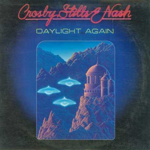 Allmusic album Review : Although Crosby, Stills & Nash had, in effect, been together for well over a decade when Daylight Again (1982) was issued, it was only their third studio long-player of concurrently new material. Initially, the project began as a collaborative effort between Stephen Stills (guitar/banjo/keyboards/percussion/vocals) and Graham Nash (guitar/keyboards/percussion/vocals), as David Crosby was descending into a self-induced state of perpetual drug dependency. However, Crosby was included, although arguably in name alone, and his hauntingly lyrical "Delta" stands as one of his finest contributions. Perhaps the most telling element in the trios state of affairs was the addition of the Eagles Timothy B. Schmit and CSN bandmember Mike Finnigan (keyboards/vocals) on vocals throughout. Despite that obvious setback, the other two primary namesakes supply some genuine and uniformly excellent material to the proceedings. Among the most notable are Nashs "Wasted on the Way" -- which was lyrically an ode to the status of the groups union -- and Stills collaboration with the Curtis Brothers on "Southern Cross." Both were extracted as singles and became among the best-known tracks not only on Daylight Again, but also in the post-60s CSN canon. The disc also includes a few thoroughly affective ballads such as "Song for Susan" -- which Nash wrote for his spouse -- and Stills equally emotive "You Are Alive." By contrast, the albums opener, "Turn Your Back on Love," as well as "Too Much Love to Hide" and "Since I Met You" are all up-tempo, full-throttle rockers co-composed by Stills, and include some of the guitarists most blistering fretwork under the CSN moniker. The disc concludes with Stills lone solo composition on the album -- a two-part track marrying the newly penned Civil War elegy to a chorus of the 1970 anthem "Find the Cost of Freedom." Again, Crosbys absence is noted with the incorporation of Art Garfunkels vocals where Crosbys should have been. Daylight Again is by no means as insipid as their next studio effort, Live It Up (1990). In the wake of their eponymously titled debut and the CSN (1977) follow-up, there is a notable change in the direction and quality of material. daylight_again