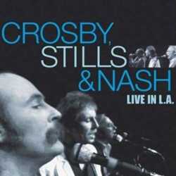Allmusic album Review : On their tour promoting Daylight Again, Crosby, Stills & Nash played three nights at the Universal Amphitheater in Los Angeles over the Thanksgiving Day weekend in 1982, and they taped and filmed the shows for a TV special. The Dutch Immortal label has licensed the audio tracks for this 21-song, 105-minute, two-CD set, and it chronicles a high point in the bands career. (Immortal also has a DVD version of Live in L.A., which is essentially a reissue of the 1983 MCA home video called Daylight Again.) At the outset, a professional-sounding announcer talks over the instrumental opening of "Turn Your Back on Love," stopping the split second the vocal begins, just like a disc jockey. But that is the only incursion into the show, which otherwise draws from CSNs back catalog of hits and favorites in a familiar format, starting with an electric set that gives way to an extended acoustic segment that further breaks down into solo spots, and then revving back up for an electric finish before sending the crowd out with a singalong of "Teach Your Children" and the folk blues "Daylight Again" as a coda. After months on tour, the singers voices are a bit the worse for wear, or maybe its just that one is accustomed to the polish of the studio recordings. It doesnt hurt the performances, which actually sound all the more fervent for the occasional vocal grit. Along with the CSN hits, there are occasional borrowings from the individuals repertoire (Crosby & Nashs "Wind on the Water" suite, Stills "For What Its Worth" from his Buffalo Springfield days, a CSN arrangement of the Beatles "Blackbird"), but most of the show is given over to evergreens and then recent radio hits from Daylight Again, notably "Southern Cross," which was peaking in the Top 20 at the time of the concert. Live in L.A. captures a resurgent Crosby, Stills & Nash before their hometown crowd. Clouds may have been gathering on the horizon, with Crosbys substance abuse problems threatening the bands future, but at these shows all seemed well. live_in_l_a