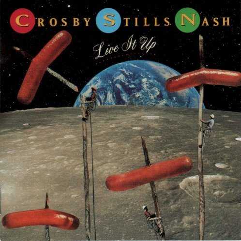 Allmusic album Review : More than the harmonies or the scandals, what made CSN a major force was that they wrote great songs. Thats what is missing on their first full-fledged trio album since CSN in 1977. They sing earnestly and well, and they are augmented, as ever, by the small, efficient army of players, such as Craig Doerge and Joe Vitale, who have made a career supporting them, but they just dont come up with the big songs theyve led listeners to expect. (In fact, there are quite a few songs by others.) As a result, this is the least-satisfying of CSNs studio albums. Not surprisingly, it flopped badly in record stores. live_it_up