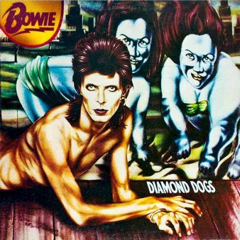Allmusic album Review : David Bowie fired the Spiders from Mars shortly after the release of Pin Ups, but he didnt completely leave the Ziggy Stardust persona behind. Diamond Dogs suffers precisely because of this -- he doesnt know how to move forward. Originally conceived as a concept album based on George Orwells 1984, Diamond Dogs evolved into another one of Bowies paranoid future nightmares. Throughout the album, there are hints that hes tired of the Ziggy formula, particularly in the disco underpinning of "Candidate" and his cut-and-paste lyrics. However, its not enough to make Diamond Dogs a step forward, and without Mick Ronson to lead the band, the rockers are too stiff to make an impact. Ironically, the one exception is one of Bowies very best songs -- the tight, sexy "Rebel Rebel." The song doesnt have much to do with the theme, and the ones he does throw in to further the story usually fall flat. Diamond Dogs isnt a total waste, with "1984," "Candidate," and "Diamond Dogs" all offering some sort of pleasure, but it is the first record since Space Oddity where Bowies reach exceeds his grasp. diamond_dogs