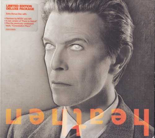 Allmusic album Review : Heathen marks a new beginning for David Bowie in some ways -- its his first record since leaving Virgin, his first for Columbia Records, his first for his new label, ISO -- yet its hardly a new musical direction. Like Hours, this finds Bowie sifting through the sounds of his past, completely at ease with his legacy, crafting a colorful, satisfying album that feels like a classic Bowie album. Thats not to say that Heathen recalls any particular album or any era in specific, yet theres a deliberate attempt to recapture the atmosphere, the tone of his 70s work -- theres a reason that Bowie decided to reteam with Tony Visconti, the co-producer of some of his best records, for this album -- even if direct comparisons are hard to come by. Which is exactly whats so impressive about this album. Bowie and Visconti never shy away from electronic instrumentations or modern production -- if anything, they embrace it -- but its woven into Bowies sound subtly, never drawing attention to the drum loops, guitar synths, and washes of electronica. For that matter, guest spots by Dave Grohl and Pete Townshend (both on guitar) dont stand out either; theyre merely added texture to this an album thats intricately layered, but always plays smoothly and alluringly. And, make no mistake, this is an alluring, welcoming, friendly album -- there are some moody moments, but Bowie takes Neil Youngs eerie "Ive Been Waiting for You" and Pixies elusively brutal, creepy "Cactus" and turns them sweet, which isnt necessarily a bad thing, either. In the end, thats the key to Heathen -- the undercurrent of happiness, not in the lyrics, but in the making of music, a realization by Bowie and Visconti alike that they are perfect collaborators. Unlike their previous albums together, this doesnt boldly break new ground, but thats because, 22 years after their last collaboration, Scary Monsters, both Bowie and Visconti dont need to try as hard, so they just focus on the craft. The result is an understated, utterly satisfying record, his best since Scary Monsters, simply because hed never sounded as assured and consistent since. heathen