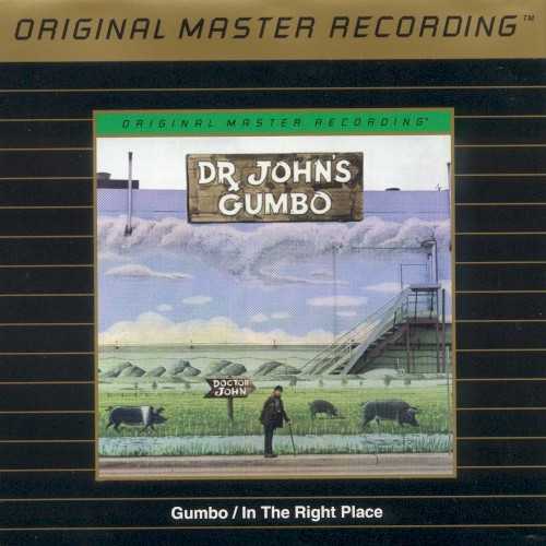 Allmusic album Review : Mobile Fidelity reissued two of Dr. Johns best albums, 1972s Gumbo and 1973s In the Right Place, on one gold disc in 1994. These records arguably represent his artistic peak, and this is a good way to acquire them, but fans should know that this disc costs more than buying the two records separately. For audiophiles, this wont be a problem, since the remastered tapes will be worth the extra money, but less dedicated fans should be aware of the steep retail price of this disc.