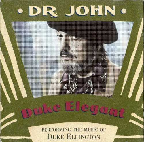 Allmusic album Review : Duke Elegant certainly wasnt the only tribute to Duke Ellington put out in honor of the 100th anniversary of the legendary bandleader, nor was it even the first time Dr. John had tackled his material. But it would be hard to find a better homage than this one. Dr. John proves a surprisingly good match for Ellingtons material, placing a tremendously funky foundation under the composers tunes. The sound is dominated by the good doctors incomparable New Orleans piano and organ, naturally, and the best tracks are those whose melodies are carried solely by his keyboard work, such as instrumentals "Caravan" and "Things Aint What They Used to Be." The vocal cuts are fine -- his takes on the Ellington ballad "Solitude" and especially the dreamy, elegant "Mood Indigo" show off Dr. Johns uniquely expressive voice as well as any of his early-era recordings -- though he occasionally tends to approach self-caricature, as on "It Dont Mean a Thing (If It Aint Got That Swing)." Any weakness, however, is more than made up for by the closing rearrangement of "Flaming Sword," one of three Ellington rarities here. Dr. John transforms the instrumental into a luminous, gorgeously melodic display of Professor Longhair-style piano over an astonishingly sexy New Orleans funk rhythm. Ultimately, Duke Elegant holds up both as an innovative twist on the Ellington songbook and as a solid Dr. John album in its own right.