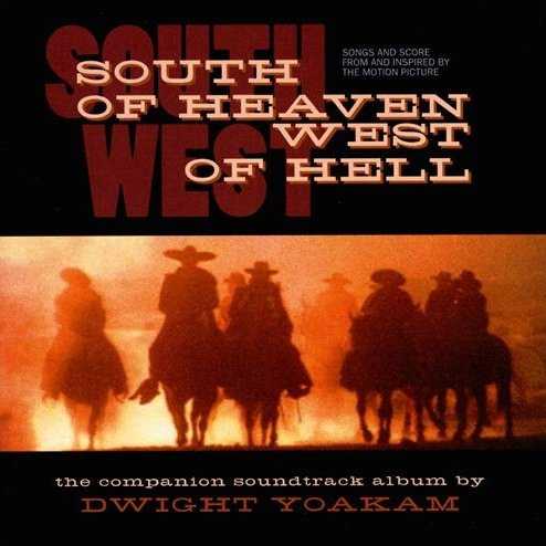 Allmusic album Review : Dwight Yoakams soundtrack for the gritty Western South of Heaven, West of Hell will only partially satisfy his fans. Although the album is nearly an hour long, half of the tracks are spoken segments from the film, and while this tactic has worked well for Quentin Tarantinos pop culture-brimming soundtracks, South of Heaven only serves to lose the listener with its ill-placed breaks and uninteresting dialogue. Aside from that rather major flaw, there are a handful of really good Yoakam tunes on hand including the loose, ambling opening track "Words" and a soulful version of "The Darkest Hour." The album also features a duet with Bekka Bramlett (Bekka & Billy), as well as the bluesy "The First Thing Smokin" co-written with Billy Gibbons of ZZ Top and the pleading "Whats Left of Me" co-written with Mick Jagger. While the album certainly has its strong points, it is no substitute for a complete Dwight Yoakam record. With the film release of South of Heaven, West of Hell, Yoakam has proven himself to be a fine actor and a fair director, but there are legions of country fans who will be happier when he steps out from behind the camera and back into the studio. south_of_heaven_west_of_hell