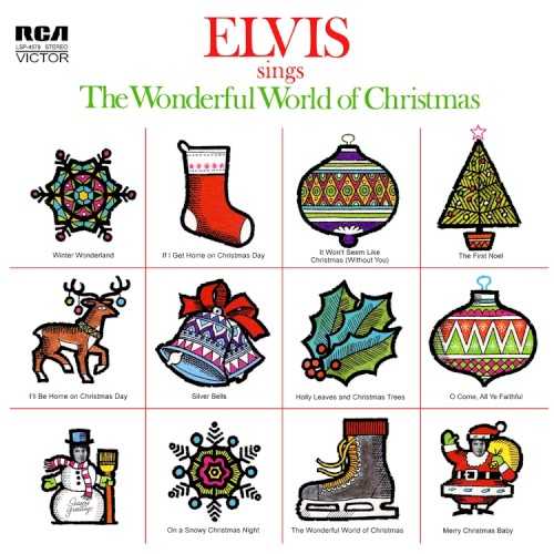 Allmusic album Review : Elvis Presleys 1971 holiday album Elvis Sings "The Wonderful World of Christmas" may not be as irresistible as his 1957 masterpiece Christmas Album, but its nevertheless an enjoyable record. There are no surprises here, either in the selection of tunes ("O Come, All Ye Faithful," "The First Noel," "Winter Wonderland," "Merry Christmas, Baby") or in its soul and country-inflected pop arrangements, but its a solid record that will please Elvis fans. elvis_sings_the_wonderful_world_of_christmas
