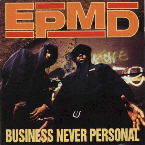 Allmusic album Review : Having recorded two undeniable hip-hop classics right out the box, EPMD met with a modicum of disapproval for the first time ever upon the release of its third album, which was graded down by some fans and critics because it seemed to be, yes, more business as usual rather than any sort of musical maturation or progression. Unbowed, Erick Sermon and Parrish Smith returned with what, at the time, was rumored even before it hit shelves to be their final album together. Indeed, the duo broke up not long after Business Never Personal came out. It was a perfect way to go out together. The album proved to be both a commercial and artistic triumph at the time, and with each passing year, it sounds more and more like their finest -- if not their most historically important -- recording. Unapologetically underground throughout its career up to this point, the duo was savvy enough to throw a bone to an ever-growing rap-listening public in a supposed bid for "Crossover" appeal even as it was taking its concluding bow, thereby negating any cries of "sellout" that otherwise might have been tossed at the groups reputation for independence from any commercial concerns. Frankly, though, it would have been a difficult claim to make stick against EPMD anyway. Despite its appealing Zapp sample and hook, "Crossover" is every bit as coated in street soot as the rest of its music. Nevertheless, it is undoubtedly the catchiest thing the pair had ever created. The rest of the album is harder hitting but in every respect as captivating, running from the abrasively metallic "Boon Dox" to the crowd-moving Hit Squad posse cut "Head Banger," and returning the group more often than not to the scowling (though often tongue-in-cheek) intensity and minimalistic aesthetic of its first two records. And if Erick and Parrish hadnt yet made the impending end of their partnership explicit enough, they do so on the final track, where they finally, figuratively kill off Jane, the transvestite prostitute who had hawked them through each of their albums. business_never_personal
