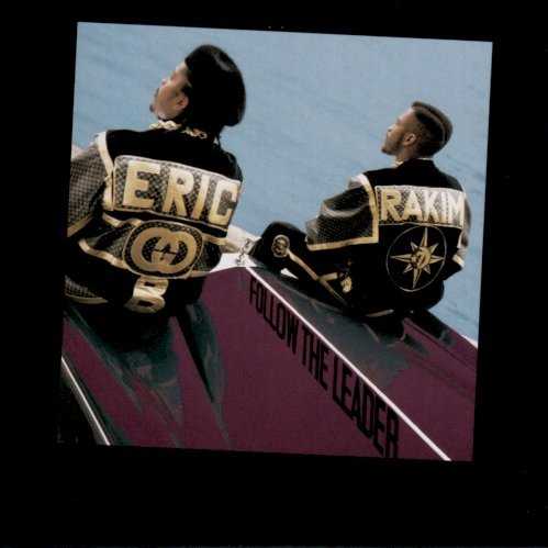 Allmusic album Review : Having already revolutionized hip-hop, Eric B. & Rakim came up with a second straight classic in their sophomore album, Follow the Leader, which basically follows the same blueprint for greatness, albeit with subtle refinements. Most noticeably, Eric B.s production is already moving beyond the minimalism of Paid in Full. Follow the Leader finds him changing things up more often: dropping in more samples, adding instruments from musician Stevie Blass Griffin, and generally creating a fuller sound over his rock-solid beats. Its still relatively spare, but the extra sonic weight helps keep things fresh. For his part, Rakim wasnt crowned the greatest MC of all time for the variety of his lyrical content, and Follow the Leader is no different. Yet even if he rarely deviates from boasting about his microphone prowess (and frankly, hes entitled), he employs uncommonly vivid and elaborate metaphors in doing so. A case in point is "Microphone Fiend," which weaves references to substance addiction throughout in explaining why Rakim cant keep away from the mic. The album-opening title cut is one of his most agile, up-tempo lyrical showcases, demonstrating why hes such a poetic inspiration for so many MCs even today. "Lyrics of Fury" manages to top it in terms of sheer force, using the break from James Browns "Funky Drummer" before it saturated the airwaves. And, of course, there are several more turntable features for Eric B. Follow the Leader may not have broken much new ground, but it captures one of the greatest pure hip-hop acts at the top of its form, and thats enough to make the album a classic. follow_the_leader