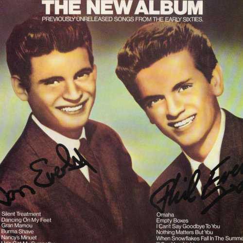 Allmusic album Review : The Everly Brothers completed their contract with Warner Bros. Records in 1970, and they broke up in 1973. It is an interesting question, therefore, how the British division of Warner Bros. could have released an Everly Brothers LP pointedly called The New Album in 1977 (an album belatedly issued in the U.S. by the mail-order company Collectors Choice Music 28 years later in 2005). The answer, of course, is that the deceptively titled collection consists of tracks recorded by the Everlys for Warner Bros. in the 60s, all of them, with the exception of the 1968 B-side single "Empty Boxes," are previously unreleased. "Nancys Minuet" was also a B-side, but the version here is an alternate take, and Don Everly re-recorded "Omaha" for his 1970 solo album Don Everly. Otherwise, these are songs that never got out of the recording studio. They provide a short history in the Everlys work of the 60s, with the earlier tracks, such as the opening number, "Silent Treatment" and the closing one, "Why Not," both recorded in 1960, harking back to their classic 50s sound; mid-60s efforts like "Nothing Matters But You" and "Ill See Your Light" chasing the post-British Invasion trend; and 1968 recordings "Omaha" and "Empty Boxes" showing the reinvented acoustic style they would pursue on the Roots LP released at the end of that year. Songwriters include the Brill Building teams Gerry Goffin/Carole King and Barry Mann/Cynthia Weil, as well as Roger Miller, John D. Loudermilk, and the Everlys themselves, so the quality of the songs holds up, and its possible to imagine several of these tracks being hits in an alternate universe in which the Everly Brothers continued to be big recording stars after the early 60s. the_new_album_previously_unreleased_songs_from_the_early_sixties