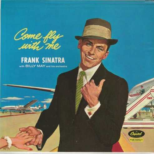 Allmusic album Review : Constructed around a light-hearted travel theme, Come Fly With Me, Frank Sinatras first project with arranger Billy May, was a breezy change of pace from the somber Where Are You. From the first swinging notes of Sammy Cahn and Jimmy Van Heusens "Come Fly With Me" -- which is written at Sinatras request -- its clear that the music on the collection is intended to be fun. Over the course of the album, Sinatra and May travel around the world in song, performing standards like "Moonlight in Vermont" and "April in Paris," as well as humorous tunes like "Isle of Capri" and "On the Road to Mandalay." Mays signature bold, brassy arrangements give these songs a playful, carefree, nearly sarcastic feel, but never is the approach less than affectionate. In fact, Come Fly With Me is filled with varying moods and textures, as it moves from boisterous swing numbers to romantic ballads, and hitting any number of emotions in between. There may be greater albums in Sinatras catalog, but few are quite as fun as Come Fly With Me.
