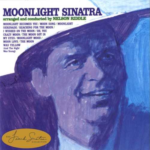Allmusic album Review : Driven by a set of lush, sparkling Nelson Riddle arrangements, Moonlight Sinatra is a low-key, charming collection. Although the basic concept is somewhat nebulous -- all of the songs have the word "moon" in the title -- Riddle wrote a series of charts that suggest a warm, lovely evening with a variety of tones and moods, from light Latin rhythms to sweet ballads. While the album is a minor entry in Sinatras catalog, it is nevertheless an enjoyable, romantic listen. Half of the songs on Moonlight Sinatra were originally associated with Sinatras idol Bing Crosby, making the album something of a loose tribute.