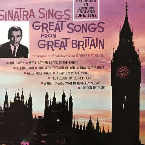 Allmusic album Review : Sinatra Sings Great Songs from Great Britain is one of the oddest albums in Sinatras catalog. Recorded in the summer of 1962 and available only in the U.K. for a number of years, the album consists of songs by British composers, performed with British musicians, and recorded in Britain, while Sinatra was on tour. As it happened, Sinatra was tired and worn out during the sessions, and arranger/conductor Robert Farnon had written a set of charts that were ambitious, lush, ornate, and sweeping. Although the arrangements are provocative -- occasionally they are more interesting than the actual songs -- Sinatra was simply not in good shape for the sessions, which is clear from his thin, straining singing. As such, Great Songs from Great Britain isnt much more than a curiosity.