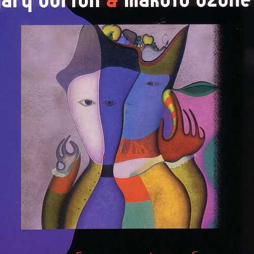 Allmusic album Review : This set of duets between vibraphonist Gary Burton and pianist Makoto Ozone is a bit of a surprise, not the quiet and introverted date one might expect but a consistently exciting outing. The duo (who first started working together back in 1982) clearly inspires each other and a lot of sparks fly. The music ranges from three of Ozones diverse originals and Astor Piazzolas "Lauras Romance" to a pair of Thelonious Monk tunes, a few standards and a romping version of the Benny Goodman-associated "Opus Half"; on the latter Ozone plays some creditable stride piano. More than half of the selections are taken at medium-to-fast tempos and, whether it be "Blue Monk," a memorable version of Jobims "O Grande Amor" or a heated rendition of Steve Swallows "Eiderdown," this is a highly enjoyable outing, one of Burtons finest of the past decade. face_to_face