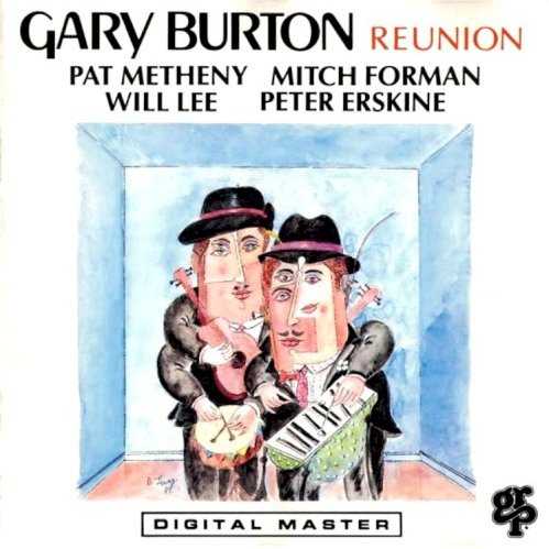 Allmusic album Review : Guitarist Pat Metheny was a member of the Gary Burton Quartet/Quintet during 1974-1976. In 1989, after becoming a major star, he had a reunion with the vibraphonist that resulted in this excellent project. Performing laid-back and often introspective pieces by Polo Ortin, Vince Mendoza, Paul Meyers, keyboardist Mitchel Forman, and Metheny, the two principals swing lightly in a quintet with Forman, bassist Will Lee, and drummer Peter Erskine. Although Burton had to adjust himself a little due to his former sidemans prominence, the combination of vibes and guitar works quite well. The individual songs are not all that memorable but the group sound is quite attractive and Burton sounds inspired by Metheny. reunion