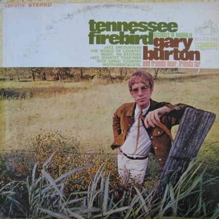 Allmusic album Review : While the concept of "jazz-rock" was in its embryonic stages, Burton was experimenting with a style combining jazz improvisation with rock energy and rhythms. This 1967 session added another ingredient to the musical mix: country and bluegrass sensibility. Burton used Nashville session players like bassist/harmonica player Charlie McCoy, the great Chet Atkins, fiddler Buddy Spicher, and pedal steel guitarist Buddy Emmons. The results were impressive and artistically intriguing; the country players provided a loose, loping feel, while Burtons solos were smooth and delicate but forceful enough to hold the distinct styles together. While it is a short disc at less than 38 minutes, it includes one unissued take and is worth the steep import price. tennessee_firebird