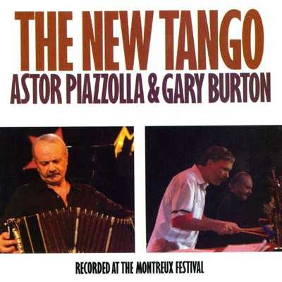 Allmusic album Review : Recorded at the Montreux Festival of 1986, The New Tango is an album of collaboration between the undisputed leader of the nuevo tango movement, Astor Piazzolla, and American vibe master Gary Burton. All of the pieces on the album were written by Piazzolla over the course of some 40 years of work, along with one special composition, "Vibraphonissimo," written expressly for Burtons usage. Surprisingly enough -- given the virtuosity and coherence that one receives on the album -- there were a mere three rehearsals prior to the recorded performance. As the listener finds out, the vibraphone is perfectly suited to the tango; or at the very least, that Gary Burton is fully capable of the job. As with all of Piazzollas albums, the chances of disappointment are quite slim, with a special amount of attention given here to details by all musicians involved. Any fan of the nuevo tango or Piazzolla will be pleased as usual. Fans of Gary Burton or jazz vibes may find the album surprisingly good as it shows the versatility of the vibraphonist. As Fernando Gonzalez once said, "this music knows many dialects. And listens. There are no lines drawn and no sides to defend. This is new tango." the_new_tango