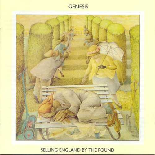 Allmusic album Review : Genesis proved that they could rock on Foxtrot but on its follow-up Selling England by the Pound they didnt follow this route, they returned to the English eccentricity of their first records, which wasnt so much a retreat as a consolidation of powers. For even if this eight-track album has no one song that hits as hard as "Watcher of the Skies," Genesis hasnt sacrificed the newfound immediacy of Foxtrot: theyve married it to their eccentricity, finding ways to infuse it into the delicate whimsy thats been their calling card since the beginning. This, combined with many overt literary allusions -- the Tolkeinisms of the title of "The Battle of Epping Forest" only being the most apparent -- gives this album a storybook quality. It plays as a collection of short stories, fables, and fairy tales, and it is also a rock record, which naturally makes it quite extraordinary as a collection, but also as a set of individual songs. Genesis has never been as direct as theyve been on the fanciful yet hook-driven "I Know What I Like (In Your Wardrobe)" -- apart from the fluttering flutes in the fade-out, it could easily be mistaken for a glam single -- or as achingly fragile as on "More Fool Me," sung by Phil Collins. Its this delicate balance and how the album showcases the bands narrative force on a small scale as well as large that makes this their arguable high-water mark. selling_england_by_the_pound