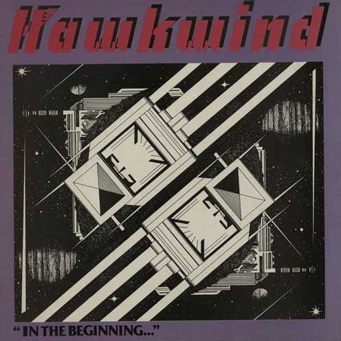 Allmusic album Review : Editing down the earlier Text of Festival double album to fit onto a single CD, In the Beginning is the Hawkwind At the BBC album that never was. All but the final four tracks, "Paranoia," "Shouldnt Do That," and the otherwise unavailable "I Do It" and "Come Home," date from sessions recorded for John Peels Top Gear on August 18, 1970, and fellow DJ Stuart Henry on May 27, 1971, and -- the distinctly off-air sound quality notwithstanding -- represent some of the finest available recordings of early Hawkwind. Thats the good news. The bad news is, the live jam that makes up sides three and four of Text of Festival is not the only casualty. Scissors have also been taken to several of the BBC performances, creating short but noticeable edits, while the minimal sleeve information that attended the earlier release seems even more minimal here. Its still a crucial release, at least in a historical sense, but only if you cant find the original double album. in_the_beginning