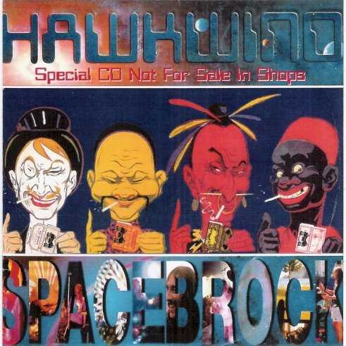Allmusic album Review : Spacebrock was released as a new Hawkwind album in late 2000. (It feels necessary to be precise about this after all the archival material issued during the 1990s.) Dave Brock is in full control of the spaceship, handling vocals, guitar, keyboards, and special effects. Dr. Technical contributes drum tracks, while Hawkman handles bass and violin. Many other guests provide material on specific tracks, but this is basically a Brock album. It begins with two pieces taken from movies. "Some People Never Die" (which includes TV host commentaries at JFKs shooting) had appeared in a slightly different form as "Assassination" on The Weird Tapes No. 1. It is one of the most powerful tracks on this CD. "Dreamers" has beautiful spoken lyrics. "You Burn Me Up" is a typical Hawkwind rock anthem and should be an instant live favorite. "Sex Dreams" is two inches away from being a club track ("Do You Want This Body" crosses the line), and features a sexy female voice asking the question "Ever thought about having a dream during sex?" over and over. Hawkwinds message is still true to the original: take care of Mother Earth, free yourself from the alienating corporate world, have fun, and dream. The musical vision oscillates between dance tracks and ethereal space songs with the bands hard rock stylings still standing firmly in the middle; the whole picture is of kaleidoscopic proportions. Spacebrock is enjoyable, but there are more important items in the bands discography. spacebrock