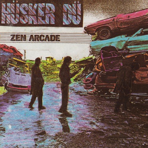 Allmusic album Review : In many ways, its impossible to overestimate the impact of Hüsker Düs Zen Arcade on the American rock underground in the 80s. Its the record that exploded the limits of hardcore and what it could achieve. Hüsker Dü broke all of the rules with Zen Arcade. First and foremost, its a sprawling concept album, even if the concept isnt immediately clear or comprehensible. More important are the individual songs. Both Bob Mould and Grant Hart abandoned the strict "fast, hard, loud" rules of hardcore punk with their songs for Zen Arcade. Without turning down the volume, Hüsker Dü try everything -- pop songs, tape experiments, acoustic songs, pianos, noisy psychedelia. Hüsker Dü willed themselves to make such a sprawling record -- as the liner notes state, the album was recorded and mixed within 85 hours and consists almost entirely of first takes. That reckless, ridiculously single-minded approach does result in some weak moments -- the sound is thin and the instrumentals drag on a bit too long -- but its also the key to the success of Zen Arcade. Hüsker Dü sound phenomenally strong and possessed, as if they could do anything. The sonic experimentation is bolstered by Mould and Harts increased sense of songcraft. Neither writer is afraid to let his pop influences show on Zen Arcade, which gives the songs -- from the unrestrained rage of "Something I Learned Today" and the bitter, acoustic "Never Talking to You Again" to the eerie "Pink Turns to Blue" and anthemic "Turn On the News" -- their weight. Its music that is informed by hardcore punk and indie rock ideals without being limited by them. zen_arcade