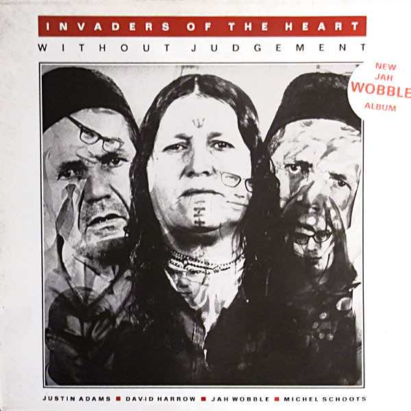 Allmusic album Review : Following his split from P.I.L. in the early 80s, bassist Jah Wobble was more likely to be found sweeping tubeway stations than performing on stages, and by the middle of the decade, his musical output had all but ground to a halt. It was not until 1986, when Wobble met guitarist Justin Adams, that his creative juices began flowing again. The two hit it off musically, and began experimenting with a diverse palette of pop, dub, Middle Eastern, and North African influences. This laid the foundation for what would eventually become their new group, Jah Wobbles Invaders of the Heart. Keyboard/percussionist David Harrow and Urban Dance Squad drummer Michel Schoots joined soon after, and the quartet began earnestly working on new material. By 1987, the band had worked out a polished live set and decided it was time to take the show to the Netherlands (where Wobble still had an avid following), do a tour, and record. The result was JWIOTHs debut album Without Judgement.<br><br> Pieced together from live, two-track DAT recordings made during performances in Holland, the album managed to sound relaxed, free, and spontaneous while maintaining an air of calculation and precision. Unlike most live albums, the fact that Without Judgement was, indeed, recorded live was not immediately apparent. The only crowd noise present occurred during the fade-out of the last track and the album itself was edited together in such a way that full songs found themselves placed among snippets of instrumental interlude and sound atmospherics. This unconventional approach may have seemed like a recipe for disaster, but in the talented hands of editor Step Parikian, the flow between musical ideas was tasteful, seamless, and, above all, interesting.<br><br> All of the influences that would later define Jah Wobbles style could be found on Without Judgement, in their raw forms. Wobbles characteristically simple, catchy, and repetitive bass-hooks were just coming into maturity, and served as the main driving force throughout the album. Typified by tunes like the menacing-but-groovy "What the Problem Is" and the Bowie-esque "What Will You Say," Jah Wobbles bass mantras proved to be as creative as they were insistent. His songwriting was also maturing and subject matter ran the gamut from the spiritual ("Good Ghosts") to the satirical ("Burger Bar"). The North African and Middle Eastern influences (which permeated all of Wobbles later work) could be found peppered throughout Without Judgement, and were most apparent in Justin Adams psycho-arabic guitar solos and David Harrows ethnic-tinged samples. With all of these fresh elements, raw guts, and polished execution, Without Judgement still shines as the toughest album Jah Wobble has made under his own name. Fans of his later, more ambient work (mid-90s and beyond) may find this records aggressiveness alarming; but longtime fans will agree, although not representational of Jah Wobbles entire body of work, Without Judgement is absolutely essential. without_judgement
