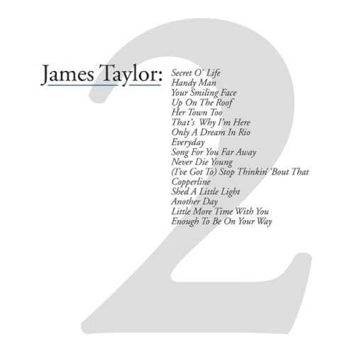 Allmusic album Review : James Taylors first Greatest Hits album, released in 1976 and consisting of his well-known early 70s recordings on Warner Bros. and re-recordings of some of the songs from his 1968 Apple Records debut, is in the rarefied sales category of double-digit millions, so a second volume, taking in his tenure at Columbia Records, was a no-brainer. The only wonder is why it took so long. But the second part of Taylors recording career has been different from his first, especially when it comes to hits. All of Taylors Columbia albums have been good sellers, hitting gold or platinum sales. But he has scored only four Top 40 hits on the pop charts: "Handy Man" (his only Top Ten single on Columbia), "Your Smiling Face," "Up on the Roof," and "Her Town Too." Its a different story on the adult contemporary charts, where he has been a mainstay. But Greatest Hits, Vol. 2 is not so much a collection of Taylors chart entries as it is a best-of. There are several tracks, among them "Secret O Life," "Only a Dream in Rio," and "Song for You Far Away," that were never hits but have become audience favorites, frequently played in Taylors concerts. And there are chart singles, notably "Only One," which got into the adult contemporary Top Ten, and "Hard Times" and "Honey Dont Leave L.A.," which made the pop charts, that have been omitted. That said, this is a well-balanced compilation that should please most of the singer/songwriters fans and that serves as a good selection of his work, circa 1977-1997. greatest_hits_volume_2