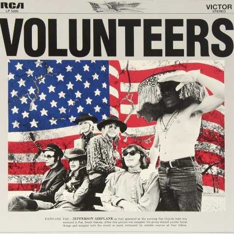 Allmusic album Review : Controversial at the time, delayed because of fights with the record company over lyrical content and the original title (Volunteers of America), Volunteers was a powerful release that neatly closed out and wrapped up the 60s. Here, the Jefferson Airplane presents itself in full revolutionary rhetoric, issuing a call to "tear down the walls" and "get it on together." "We Can Be Together" and "Volunteers" bookend the album, offering musical variations on the same chord progression and lyrical variations on the same theme. Between these politically charged rock anthems, the band offers a mix of words and music that reflect the competing ideals of simplicity and getting "back to the earth," and overthrowing greed and exploitation through political activism, adding a healthy dollop of psychedelic sci-fi for texture. Guitarist Jorma Kaukonens beautiful arrangement of the traditional "Good Shepherd" is a standout here, and Jerry Garcias pedal steel guitar gives "The Farm" an appropriately rural feel. The bands version of "Wooden Ships" is much more eerie than that released earlier in the year by Crosby, Stills & Nash. Oblique psychedelia is offered here via Grace Slicks "Hey Frederick" and ecologically tinged "Eskimo Blue Day." Drummer Spencer Dryden gives an inside look at the state of the band in the country singalong "A Song for All Seasons."<br><br> The musical arrangements here are quite potent. Nicky Hopkins distinctive piano highlights a number of tracks, and Kaukonens razor-toned lead guitar is the recordings unifying force, blazing through the mix, giving the album its distinctive sound. Although the political bent of the lyrics may seem dated to some, listening to Volunteers is like opening a time capsule on the end of an era, a time when young people still believed music had the power to change the world. volunteers