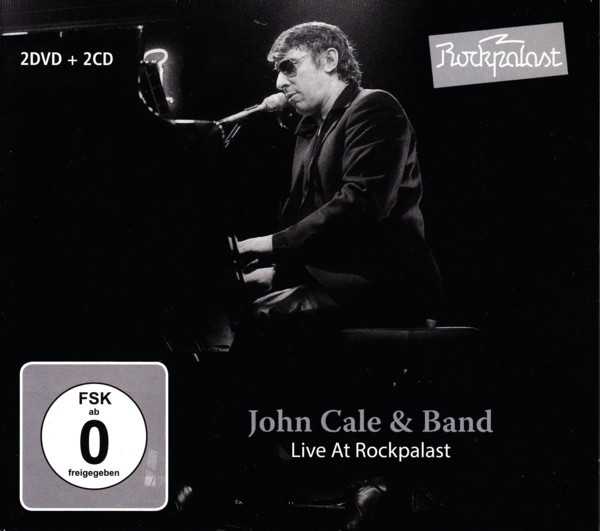 Allmusic album Review : On this audio complement to a home video, John Cale is heard in two concert appearances, one on each CD, filmed and recorded for the German Rockpalast television series. On the first disc, from October 13, 1984, he plays with a band consisting of guitarist Dave Young, bassist Andy Heermans, and drummer Dave Lichtenstein; on the second, from March 16, 1983, he is solo, accompanying himself on either acoustic guitar or piano. Thus, the album encapsulates the two sides of Cale, the aggressive rocker and the classically trained recitalist and singer/songwriter. Interestingly, the two sides are explored sometimes with the same songs, albeit played differently. Cale with band is loud and gruff, the rough rock sometimes deliberately distorted, but Cale solo is often no less intense, even if the sound is softer most of the time. Actually, on his own Cale makes better contrast between his calm and agitated selves, sometimes building to the same sort of howling he does with the rock band, notably on "Waiting for the Man," which is featured in both shows. By including the two concerts -- at a running time of nearly two and a half hours -- the compilers present a wide range of Cales music dating back to the start of his solo career with 1970s Vintage Violence, all the way up to ‘80s albums like Music for a New Society and Caribbean Sunset, and they demonstrate that when it comes to this provocative artist, you have to take the rough with the smooth, sometimes in the same songs. live_at_rockpalast