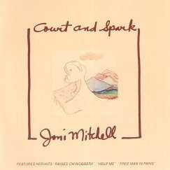 Allmusic album Review : Joni Mitchell reached her commercial high point with Court and Spark, a remarkably deft fusion of folk, pop, and jazz which stands as her best-selling work to date. While as unified and insightful as Blue, the album -- a concept record exploring the roles of honesty and trust in relationships, romantic and otherwise -- moves away from confessional songwriting into evocative character studies: the hit "Free Man in Paris," written about David Geffen, is a not-so-subtle dig at the machinations of the music industry, while "Raised on Robbery" offers an acutely funny look at the predatory environment of the singles bar scene. Much of Court and Spark is devoted to wary love songs: both the title cut and "Help Me," the records most successful single, carefully measure the risks of romance, while "Peoples Parties" and "The Same Situation" are fraught with worry and self-doubt (standing in direct opposition to the music, which is smart, smooth, and assured from the first note to the last). court_and_spark