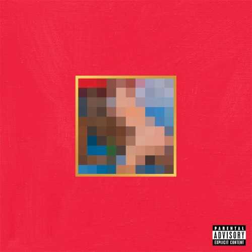 Allmusic album Review : As fatiguing as it is invigorating, as cold-blooded as it is heart-rending, as haphazardly splattered as it is meticulously sculpted, My Beautiful Dark Twisted Fantasy is an extraordinarily complex 70-minute set of songs. Listening to it, much like saying or typing its title, is a laborious process. In some ways, it’s the culmination of Kanye Wests first four albums, but it does not merely draw characteristics from each one of them. The 13 tracks, eight of which are between five and nine minutes in length, sometimes fuse them together simultaneously. Consequently, the sonic and emotional layers are often difficult to pry apart and enumerate. Nothing exemplifies its contrasting elements and maniacal extravagance as much as “All of the Lights.” Rattling, raw, synthetic toms are embellished with brass, woodwinds, and strings. It’s a celebration of fame (“Fast cars, shooting stars”) and a lament of its consequences (“Restraining order/Can’t see my daughter”). Its making involved 42 people, including not one but two French horn players and over a dozen high-profile vocalists, only some of which are perceptible. At once, the song features one of the year’s most rugged beats while supplying enough opulent detail to make Late Registration collaborator Jon Brions head spin. “Blame Game” chills more than anything off 808s & Heartbreak. Sullen solo-piano Aphex Twin plays beneath morose cello; with a chorus from John Legend, a dejected, embittered West -- whose voice toggles between naturally clear-sounding and ominously pitched-down as it pans back and forth -- tempers wistfully-written, maliciously-delivered lines like “Been a long time since I spoke to you in a bathroom, ripping you up, fuckin’ and chokin’ you” with untreated and distinctively pained confessions like “I can’t love you this much.” The contrast in “Devil in a New Dress,” featuring Rick Ross, is of a different sort; a throwback soul production provided by the Smokey Robinson-sampling Bink, it’s as gorgeous as any of West’s own early work, yet it’s marred by an aimless instrumental stretch, roughly 90 seconds in length, that involves some incongruent electric guitar flame-out. Even less explicable is the last third of the nine-minute “Runaway,” when West blows into a device and comes out sounding something like a muffled, bristly version of Robert Fripps guitar. The only thing that remains unchanged is West’s lyrical accuracy; for every rhyme that stuns, there’s one deserving of mockery from any given contestant off the The White Rapper Show. As the ego and ambition swells, so does the appeal, the repulsiveness, and -- most importantly -- the ingenuity. Whether loved or loathed, fully enjoyed or merely admired, this album should be regarded as a deeply fascinating accomplishment. my_beautiful_dark_twisted_fantasy