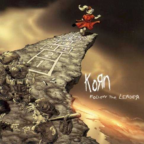 Allmusic album Review : More than anything, Korn are about sound. They write songs, but those wind up not being nearly as memorable as their lurching metallic hip-hop grind. They have yet to exhaust that sound, and thats why their third album, Follow the Leader, is an effective follow-up to their first two alt-metal landmarks. Not that it offers anything new -- its the same sound, offered in a more focused forum than Life Is Peachy, but not sounding as fresh as Korn. In fact, it begins to wear a little thin toward the end of the album, but guitarists Head Welch and Munky Shaffer find enough tonal variations over the course of the album to keep it interesting, and vocalist Jonathan Davis nearly matches them with his cavalcade of voices. If the songs themselves dont leave much of an impression, its because theyre not supposed to -- theyre simply vehicles for the metallic grind, which provides all the visceral rush any Korn fan needs. follow_the_leader