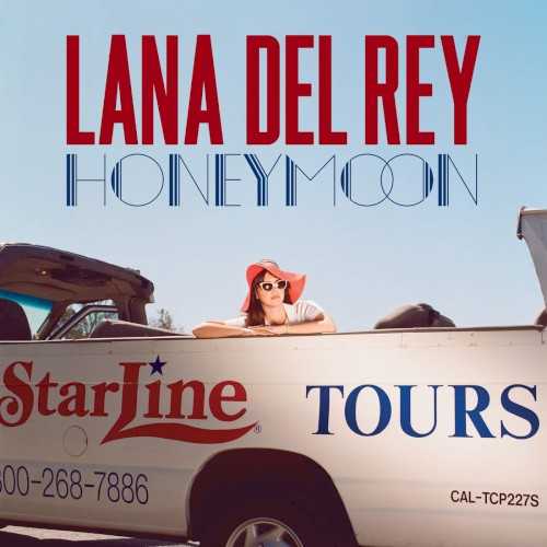 Allmusic album Review : Call Honeymoon the third installment in a trilogy if you will but theres no indication Lana Del Rey will put her doomed diva persona to rest after this album. Over the course of three albums, Lana Del Rey hasnt so much expanded her delicately sculpted persona as she has refined it, removing anything extraneous to her exquisite ennui. Honeymoon doesnt drift or float, it marks time, sometimes swelling with a suggestion of impending melodrama but often deflating to just an innervated pulse. Apart from the syncopated chorus on "High on the Beach," any lingering element of the hip-hop affectations of Born to Die have been banished and so have the shade and light Dan Auerbach brought to Ultraviolence, a record that feels cinematic in comparison to Honeymoon. Whats left behind is the essence of Lana Del Rey: iconic images of days of Los Angeles passed, all plasticized and stylized, functioning as lighthouses in stoned, sad daydreams. Mood reigns over all on Honeymoon -- melodies and tempos certainly arent prioritized over feel; all the originals are purposefully languid, which is partially why the Nancy Sinatra sample on "Terrence Loves You" and "Dont Let Me Be Misunderstood," a cover allegedly in the vein of Nina Simones original but bearing an organ out of the Animals, stick -- but underneath the dragging beats and austere arrangements, theres something approaching triumph. Where Lana Del Rey seemed weighted down by existential sorrow on her first two albums, Honeymoon seems comfortingly melancholic and thats the truest sign that it is the fullest execution of Lana Del Reys grand plan yet. honeymoon