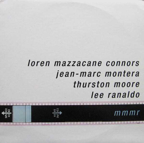 Allmusic album Review : Recorded shortly after the construction of Sonic Youths Echo Canyon Studio in lower Manhattan, MMMR features avant-garde guitarists Loren Mazzacane Connors and Jean-Marc Montera alongside Sonic Youth guitarists (and confessed Connors fans) Lee Ranaldo and Thurston Moore. The disc features three untitled pieces, each with a slightly varied lineup (the first featuring just Connors and Montera, the second adding Moore to the lineup, the third -- and longest -- adding Ranaldo as well). Stylistically, the disc is fairly typical free guitar improv (indeed, thats the only instrument featured), with more emphasis on tone and texture than linear melody or rhythmic development. The first track, featuring just the duo, is -- somewhat obviously -- the most minimal of the three. The addition of Moore and Ranaldo on the succeeding tracks is a nicely logical one, letting the listeners ear subtly grok each of the instrumental voices. The second and third tracks are easily the best, with subtly rhythmic industrial clangs creating an idiosyncratic framework for feedback explorations. mmmr