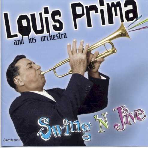 Allmusic album Review : Swing N Jive comprises 40s recordings of Louis Prima leading his orchestra. Yes, he sings on virtually every cut, but not with Keely Smith. He fronts the band, solos, and vocalizes, but with the exception of three of these 14 tracks, he does so alone. Theres a version of "Nosy Body," with Lily Ann Carol, a reading of Slim Gaillards classic "Vout Cowboy," with Foy Willing and the cowboy group Riders of the Purple Sage, and "Mahzel" with Cathy Allan. There is an excellent version of "Hi-Ho Trailus Bootwhip," that kicks the set off as well. The music here is terrific. The sound, however, is another matter entirely. While its not terrible, the masters were either in poor shape, or these are radio transcriptions and live tracks, and its difficult to tell because no source information is given in the liner booklet. If you are a hardcore Prima fan, though, you need these just the same. swing_n_jive
